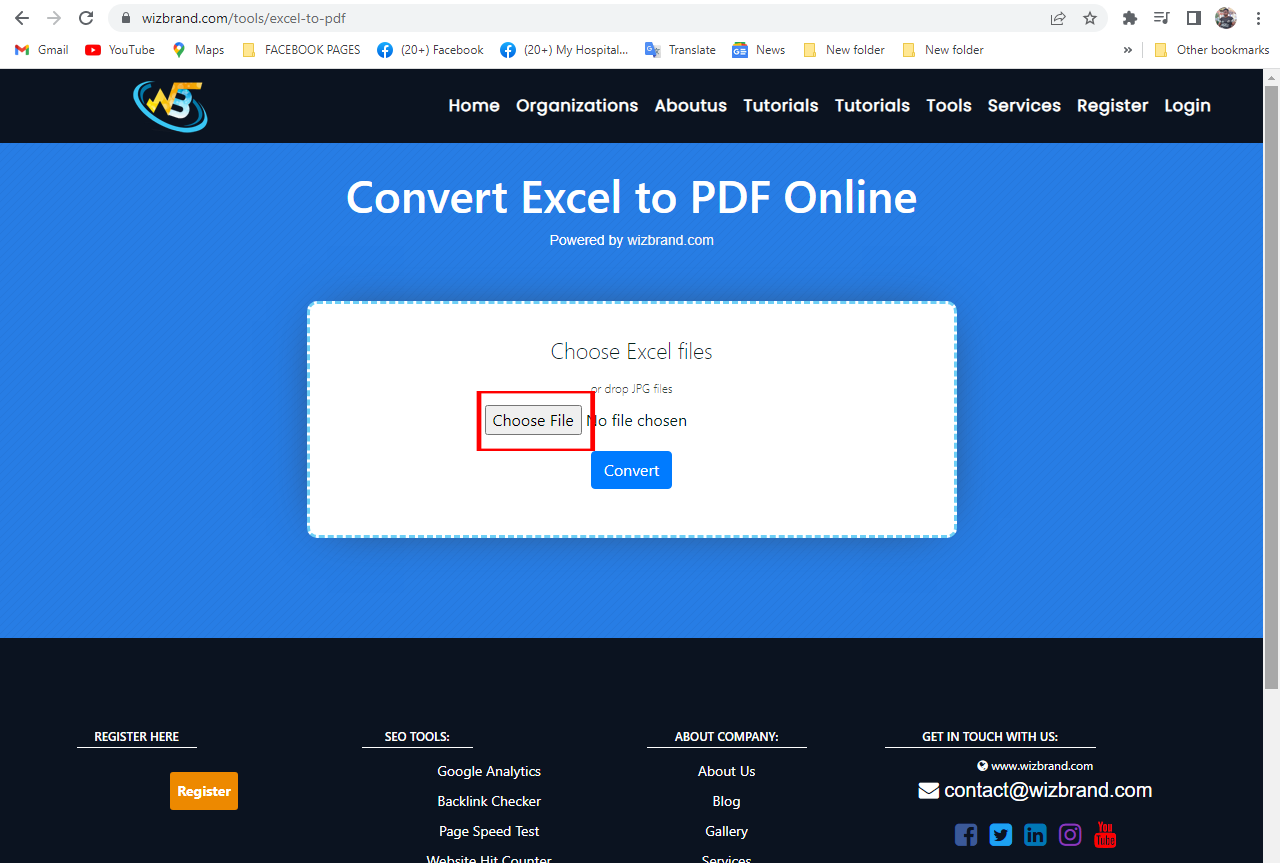 Excel to PDF Online Tool – WizBrand – Wizbrand