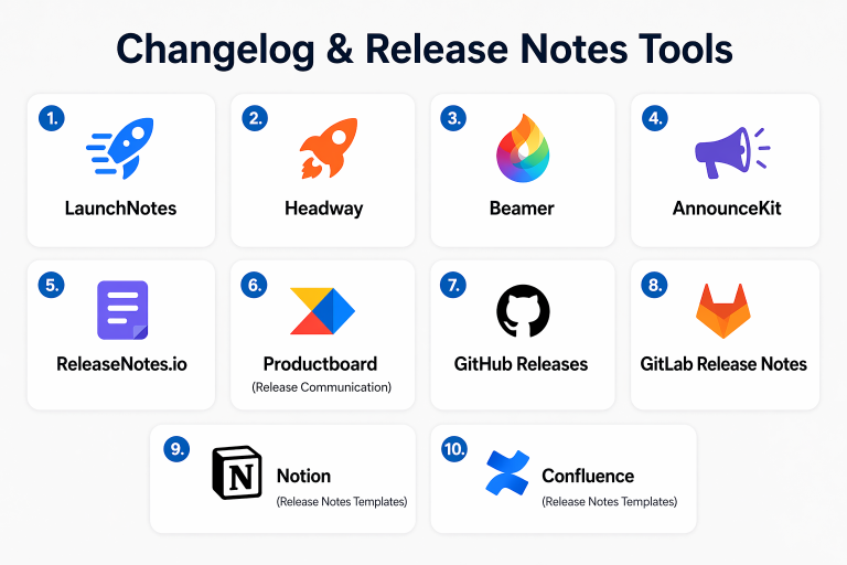 Top 10 Changelog & Release Notes Tools: Features, Pros, Cons ...