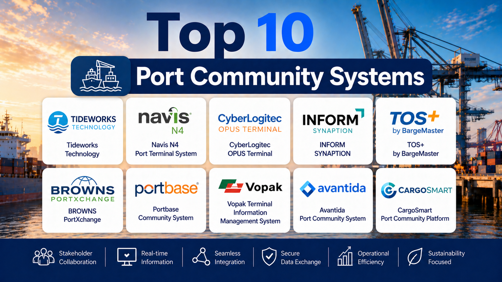 Top 10 Port Community Systems: Features, Pros, Cons & Comparison – Wizbrand