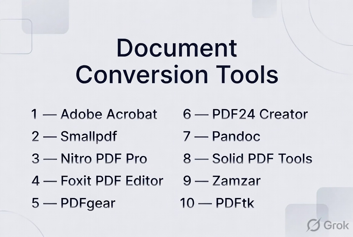 Top 10 Document Conversion Tools : Features, Pros, Cons & Comparison ...