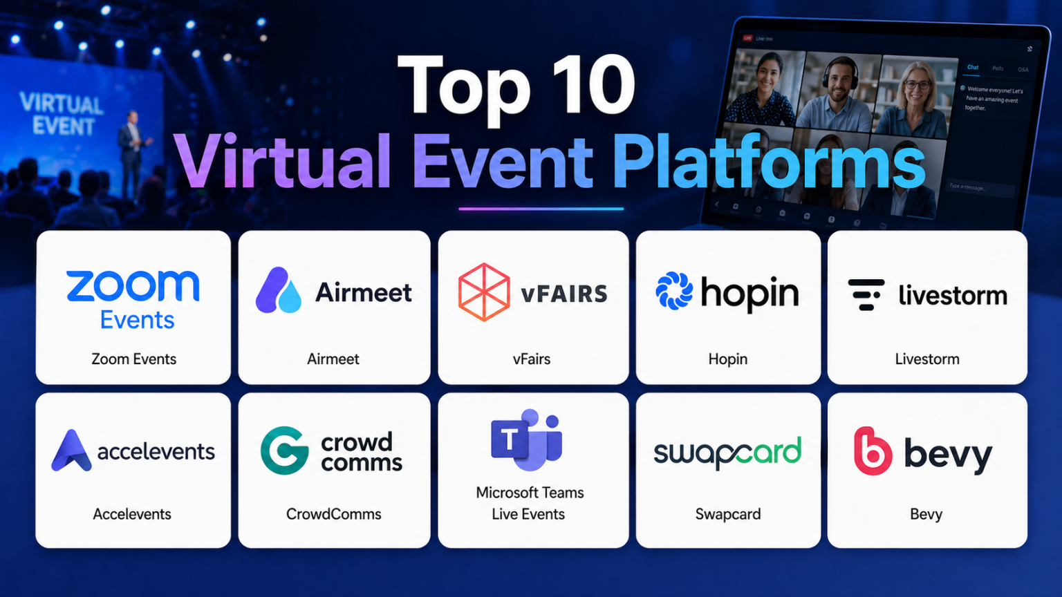 Top 10 Virtual Event Platforms: Features, Pros, Cons & Comparison ...