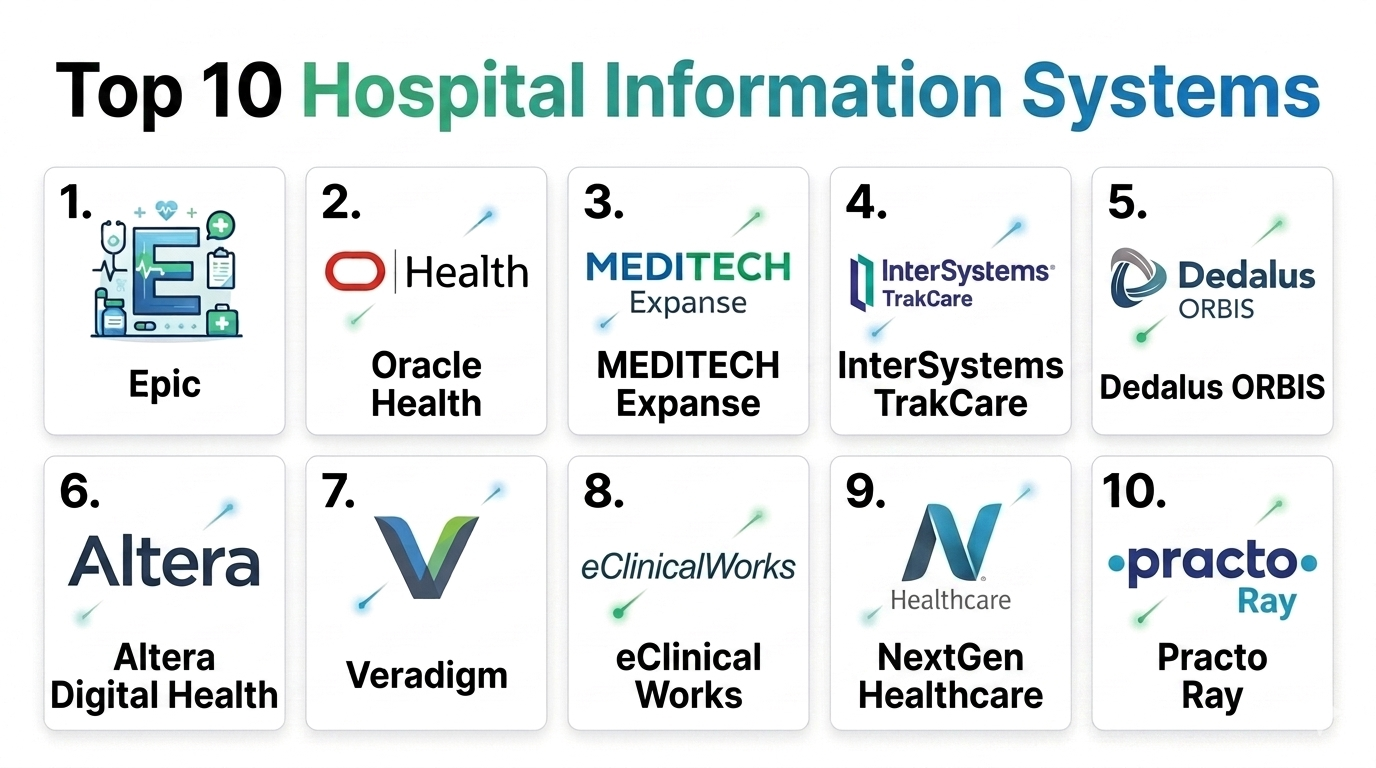 Top 10 Hospital Information Systems: Features, Pros, Cons & Comparison ...