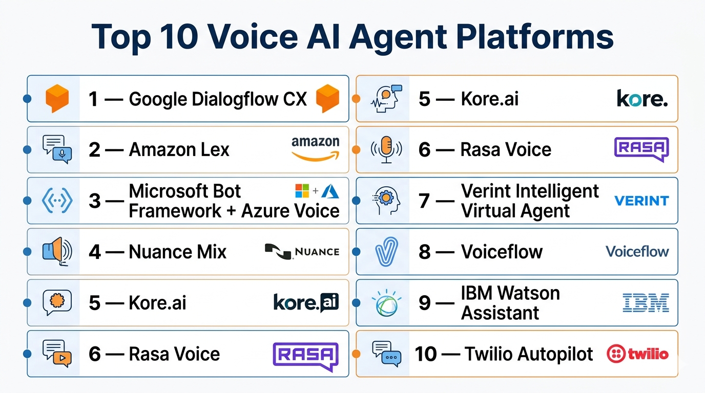 Top 10 Voice AI Agent Platforms: Features, Pros, Cons & Comparison ...