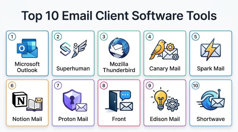 Top 10 Email Client Software Tools: Features, Pros, Cons & Comparison ...